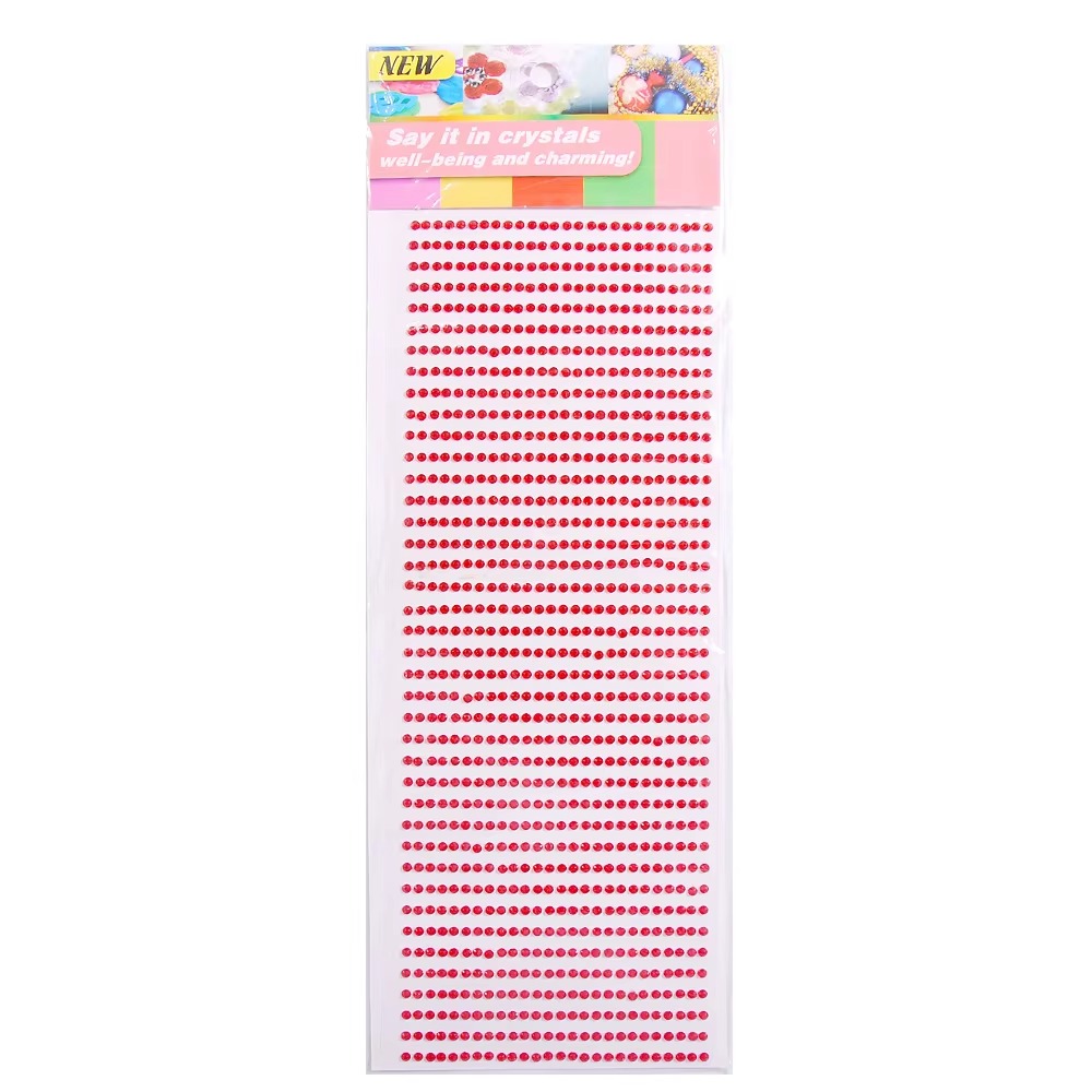 Wholesale Round Multicolor Bling Self Adhesive Rhinestone Crystal Stickers