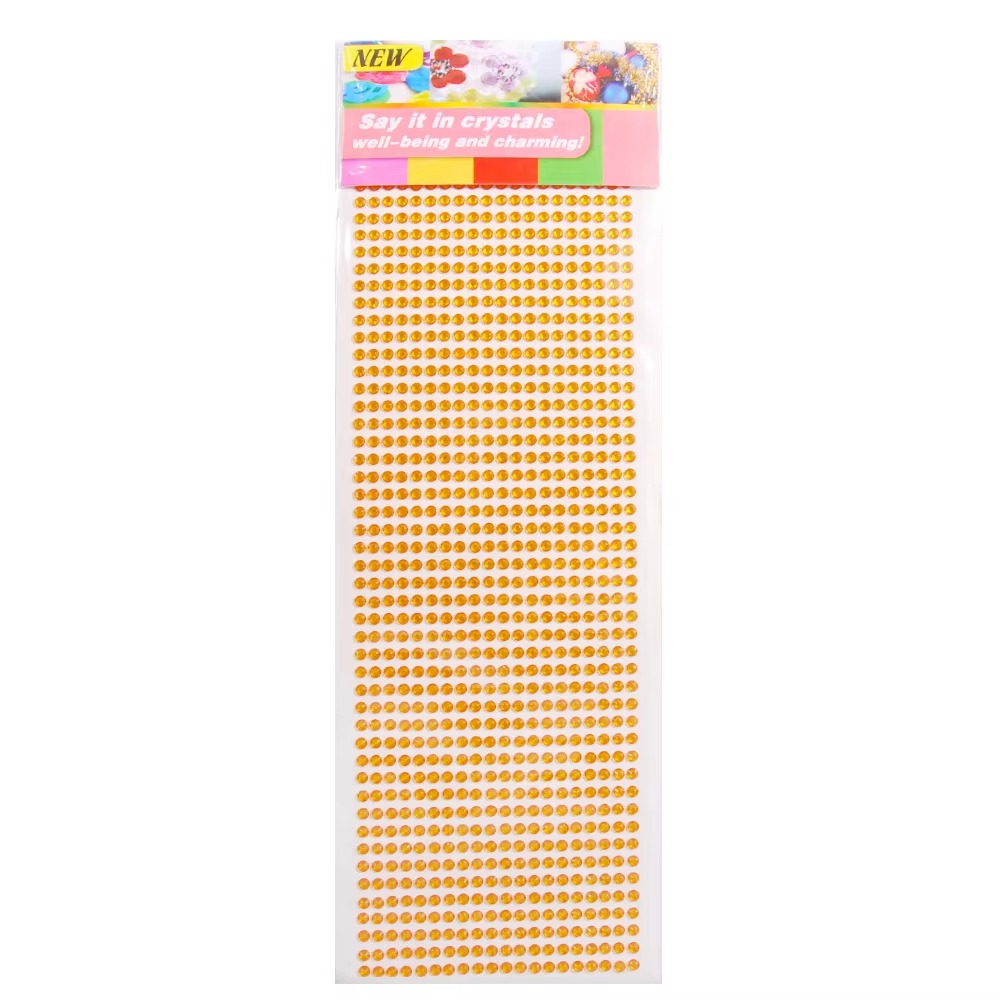 Popular Custom Logo Rhinestone Face Stickers For Decorating Face Phone