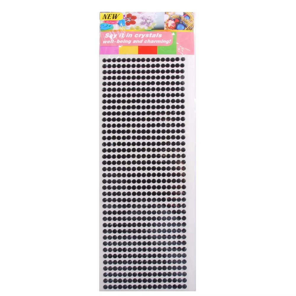 High Quality Multicolor Custom Self Adhesive Bling Clear Rhinestone Stickers