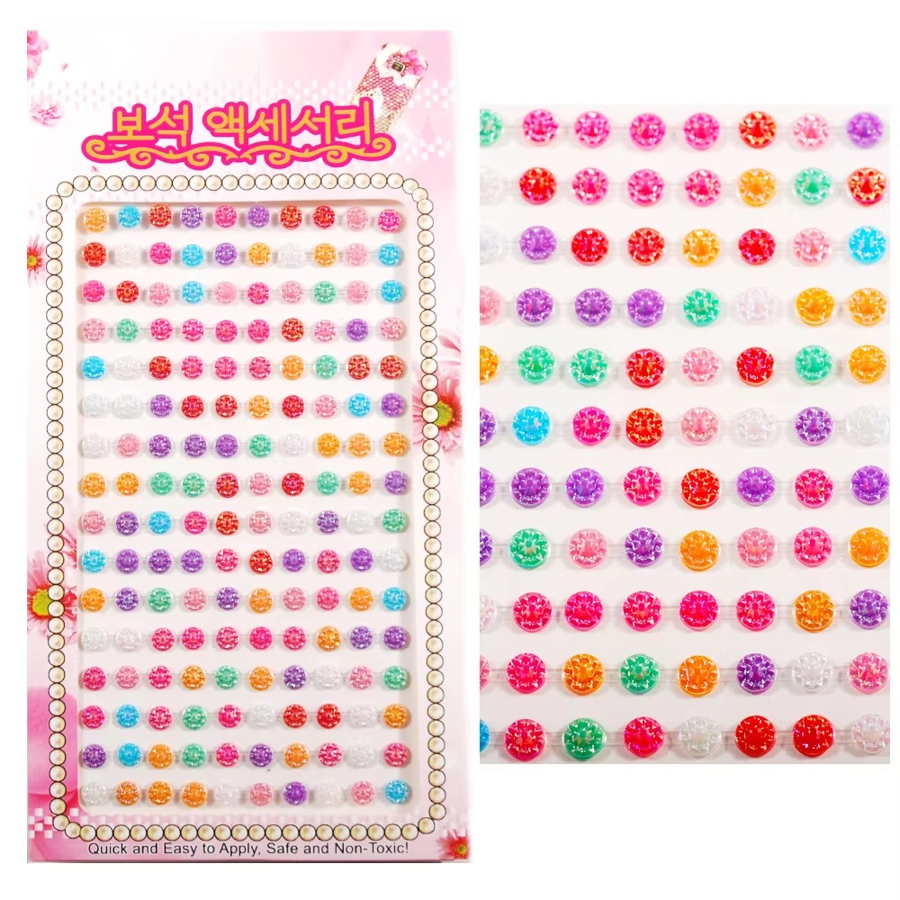 Square Glass Rhinestone Sticker Sheet Self-adhesive Crystals Rhinestone Stickers