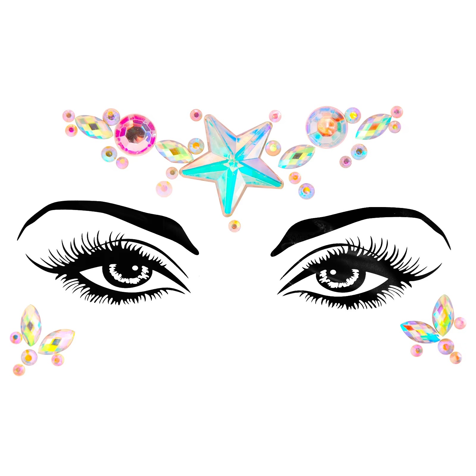Sexy Color Safe Self Adhesive Rhinestone Diamond Sticker Crystal Flatback Bling Craft