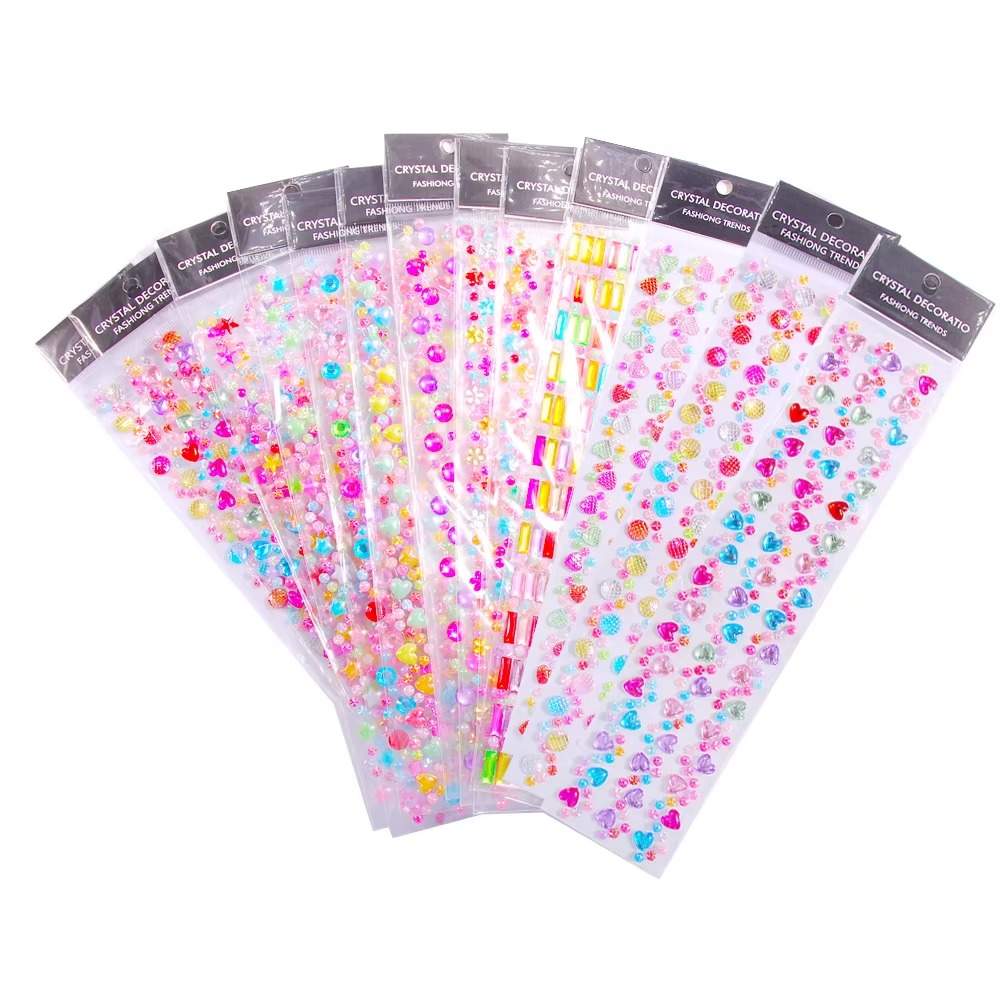 Nail Rhinestone Sticker Hair Accessories Rhinestones Sticker Eye Rhinestone Makeup Sticker